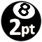 8 ball 2pt icon